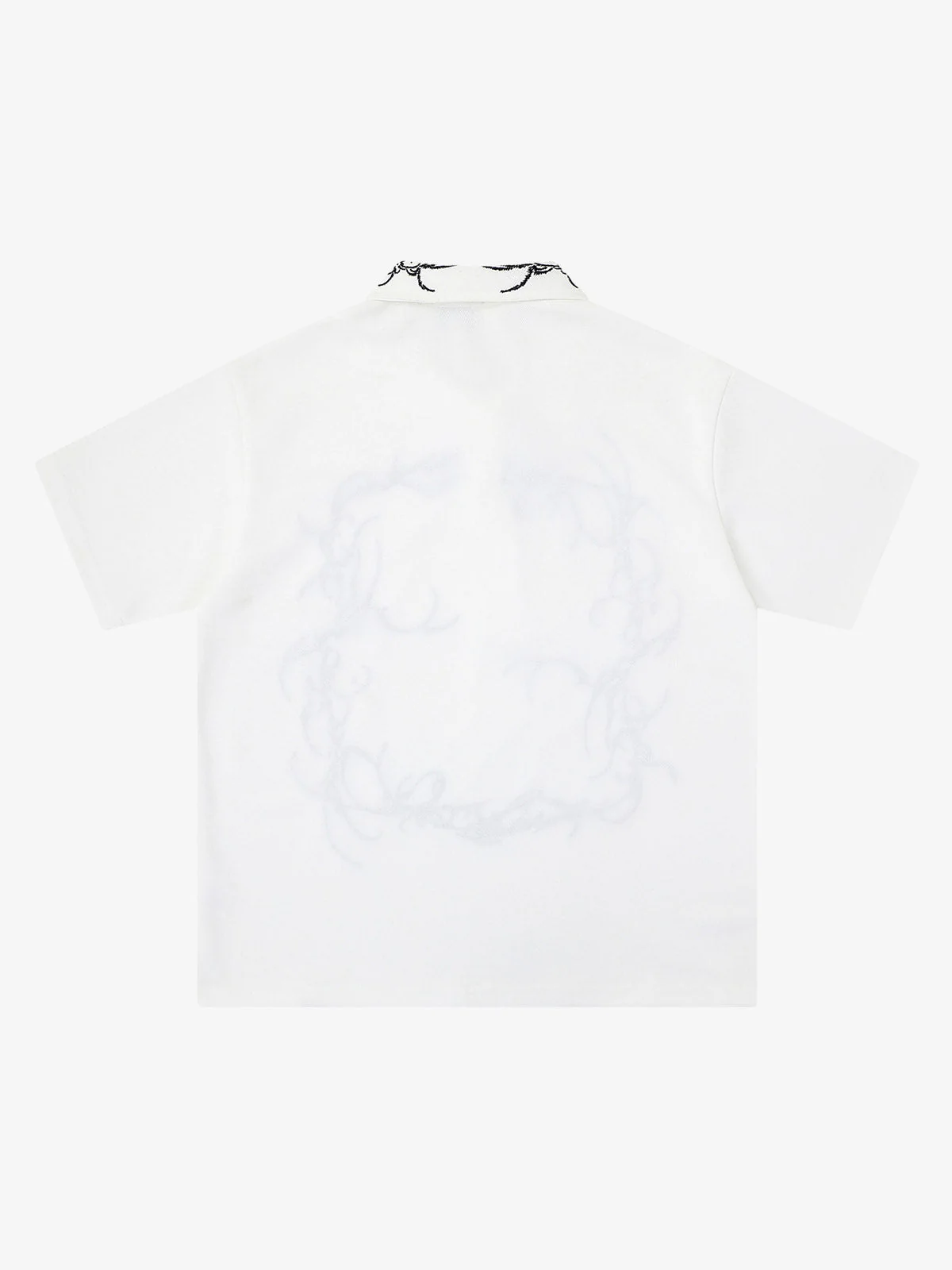Thorn-Wreath Graphic Polo Shirt - Image 8