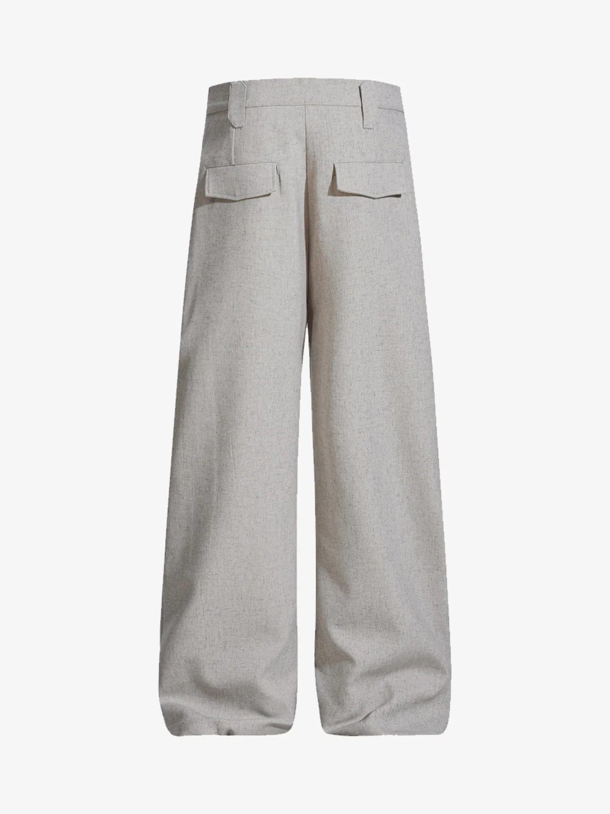 Tie Detail Relaxed Fit Draped Suit Pants - Image 3