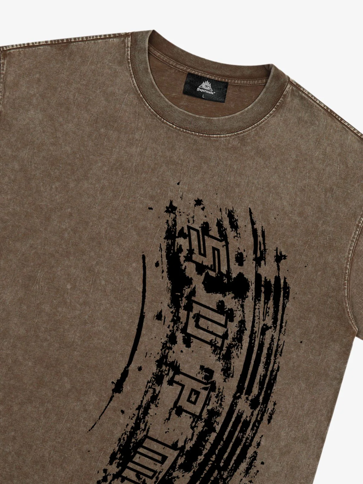 Tire Print Lettering T-Shirt - Image 12