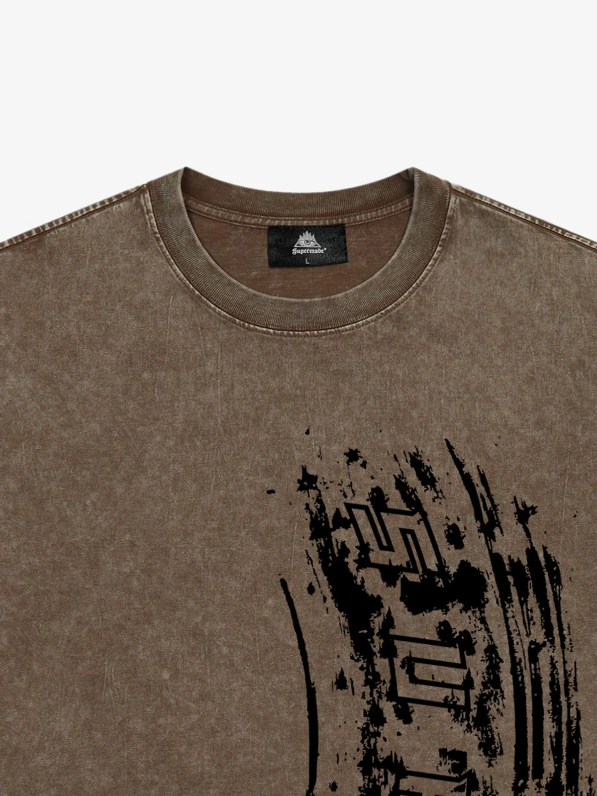 Tire Print Lettering T-Shirt - Image 13