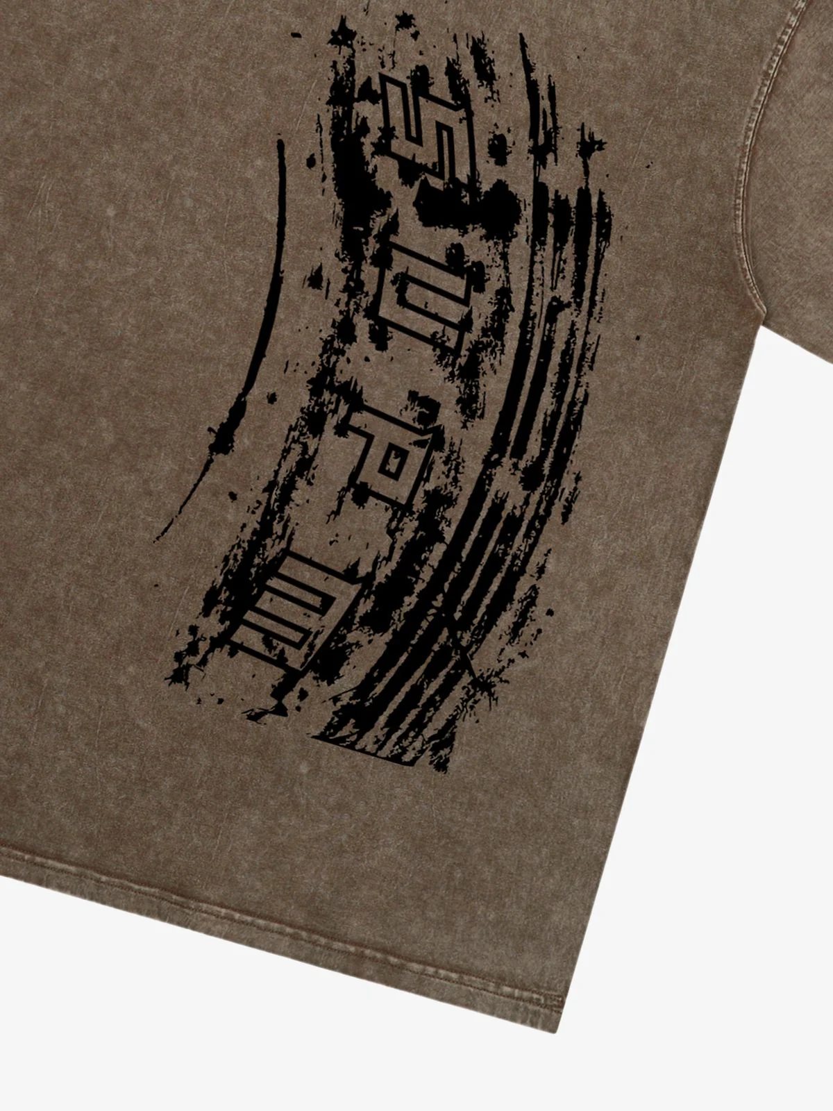 Tire Print Lettering T-Shirt - Image 14