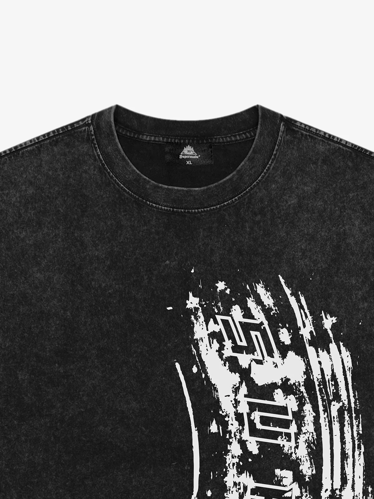 Tire Print Lettering T-Shirt - Image 3