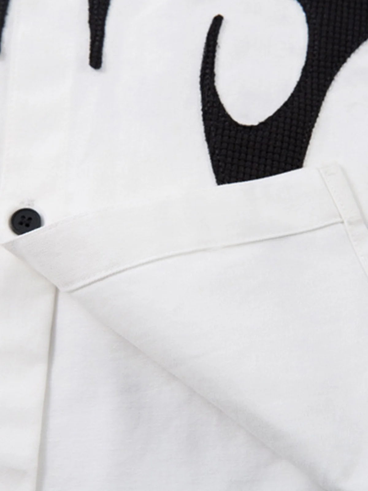 Tribal Flame Layered Cotton Linen Shirt - Image 7