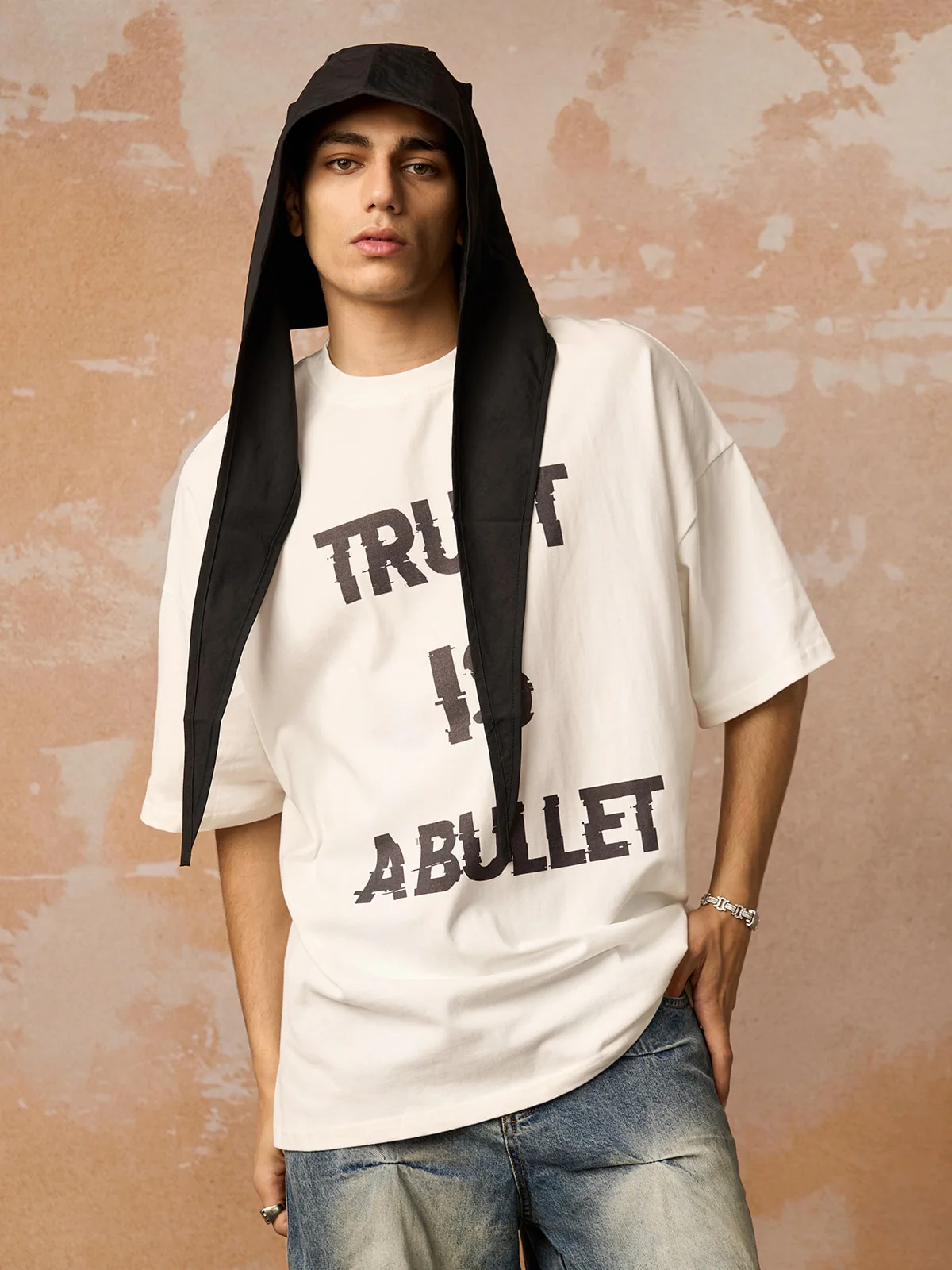 Original ”Trust is a Bullet“ Graphic Slogan T-Shirt - Image 4
