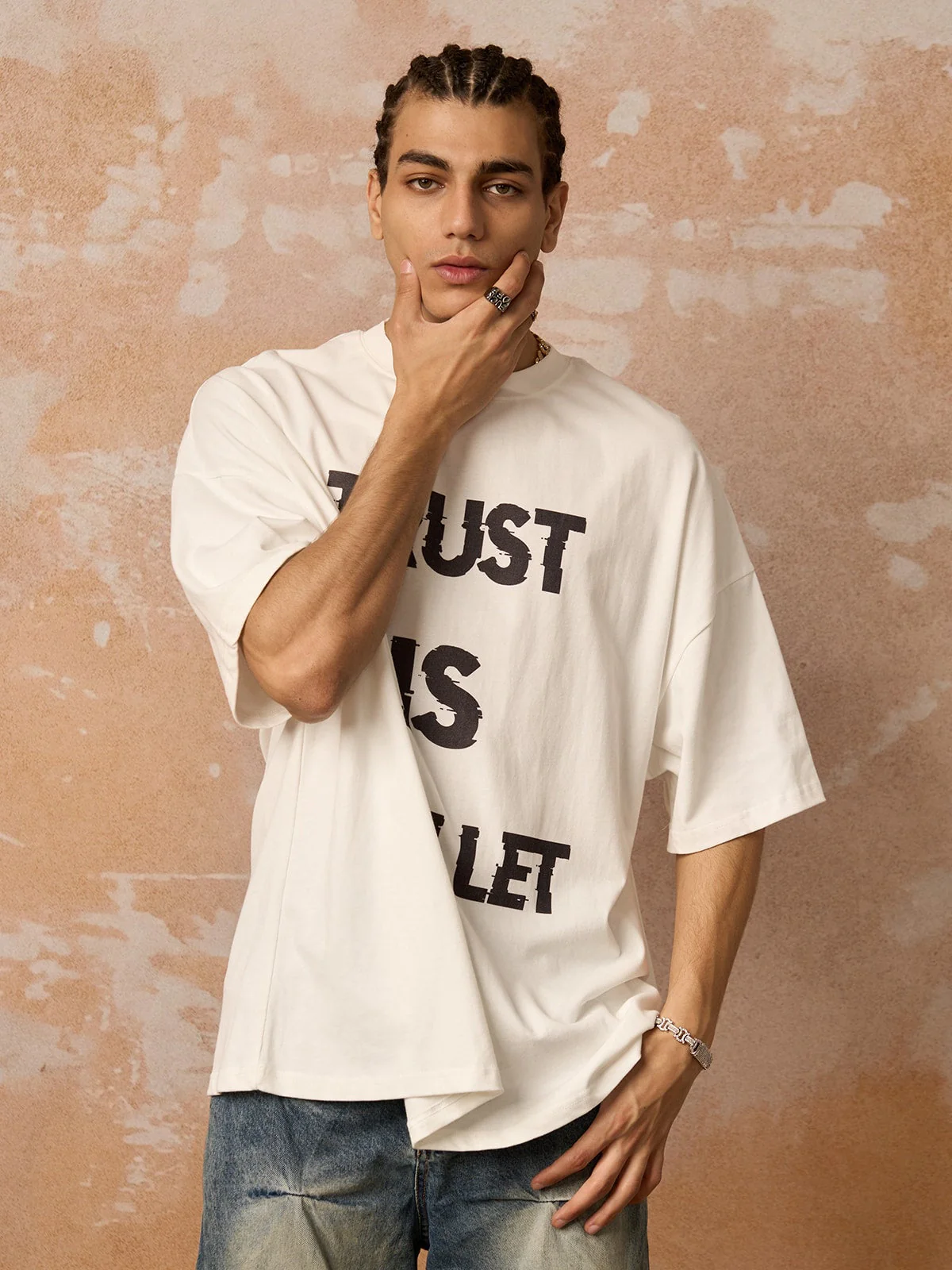 Original ”Trust is a Bullet“ Graphic Slogan T-Shirt - Image 5