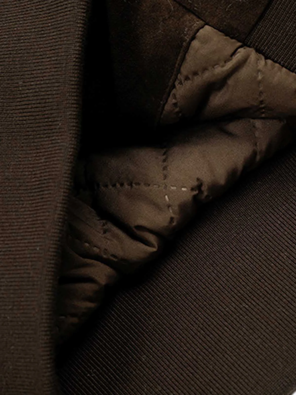 Utility Faux Shearling Collar Suede Look Zip Up Jacket - Image 11