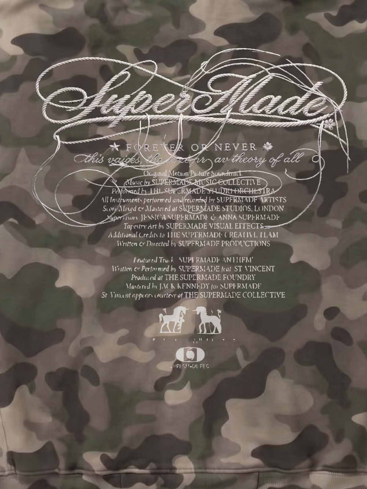 Vintage Camouflage Sleeveless Zip-Up Hoodie Set - Image 11