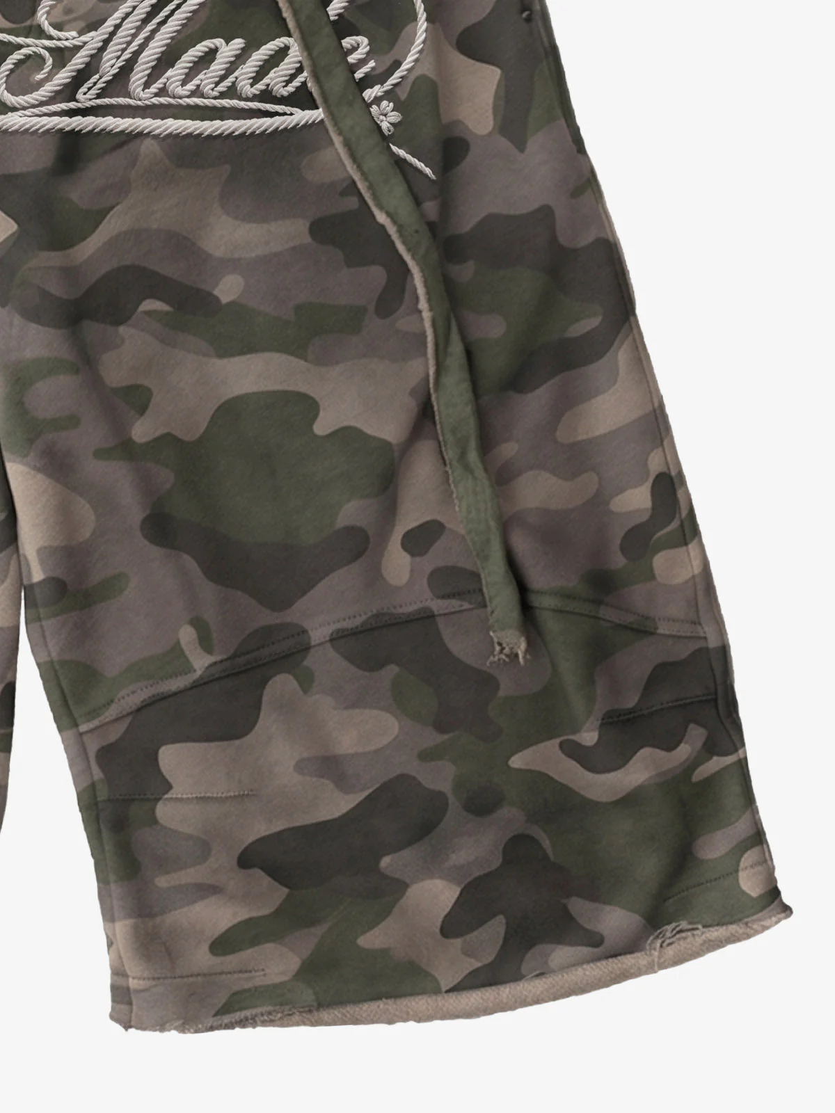 Vintage Camouflage Sleeveless Zip-Up Hoodie Set - Image 15