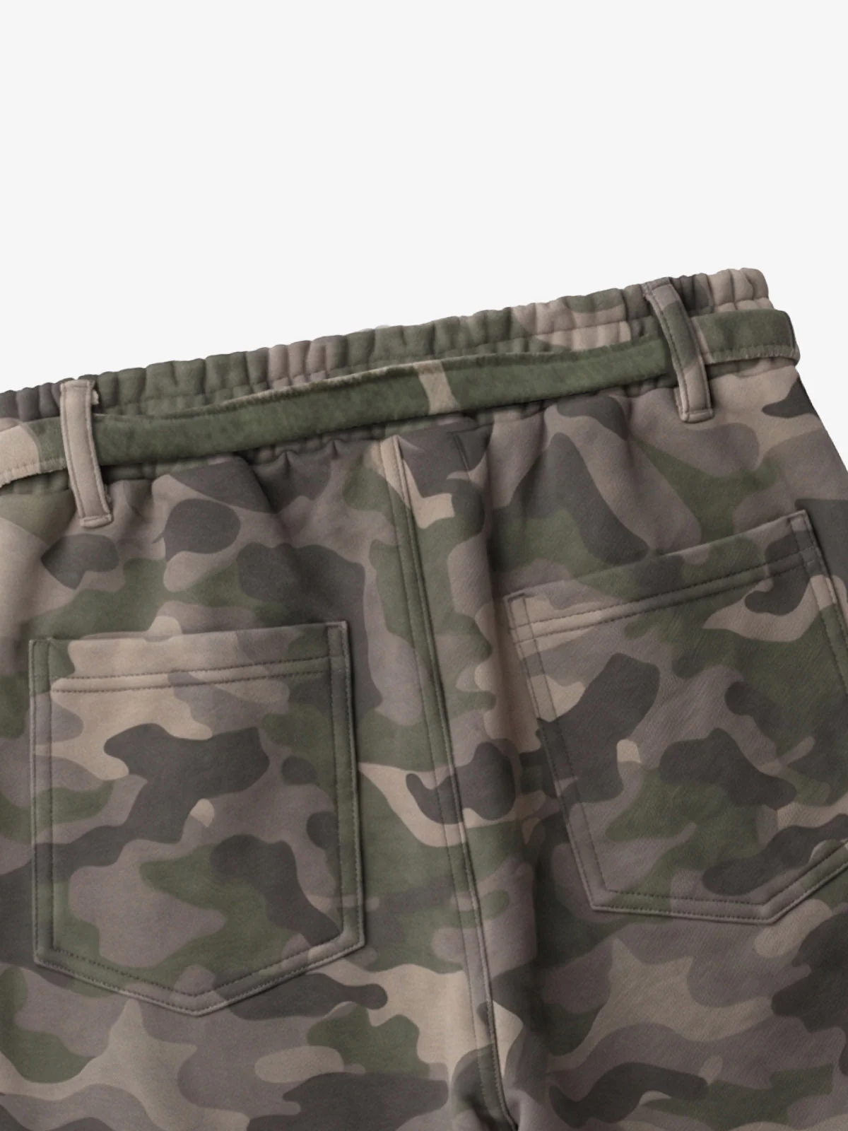 Vintage Camouflage Sleeveless Zip-Up Hoodie Set - Image 16