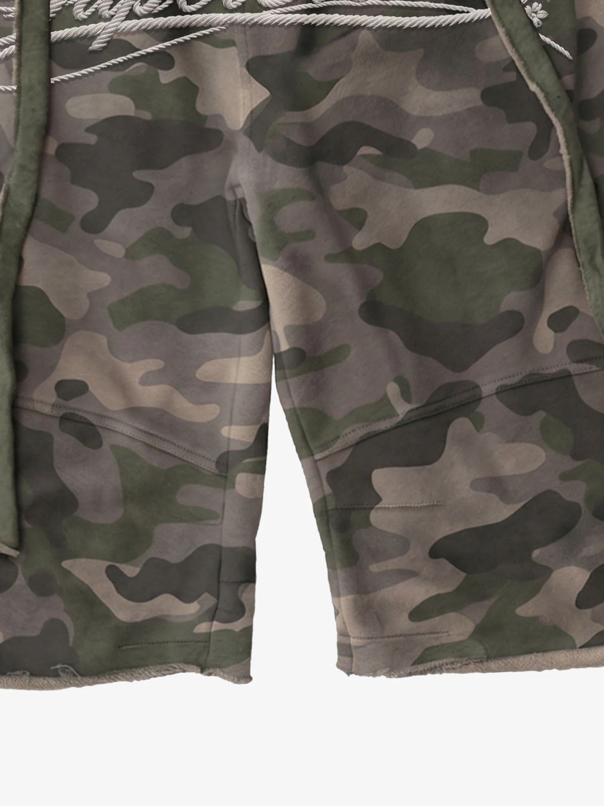 Vintage Camouflage Sleeveless Zip-Up Hoodie Set - Image 17