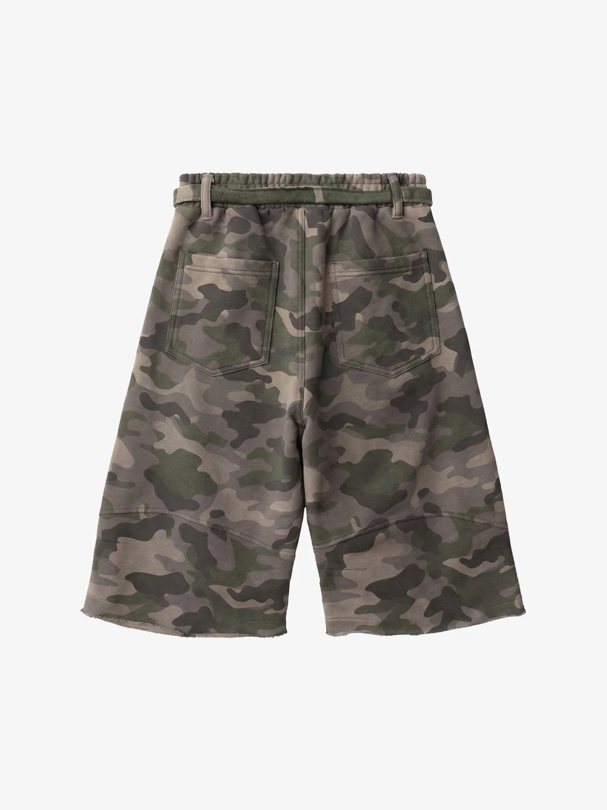 Vintage Camouflage Sleeveless Zip-Up Hoodie Set - Image 8