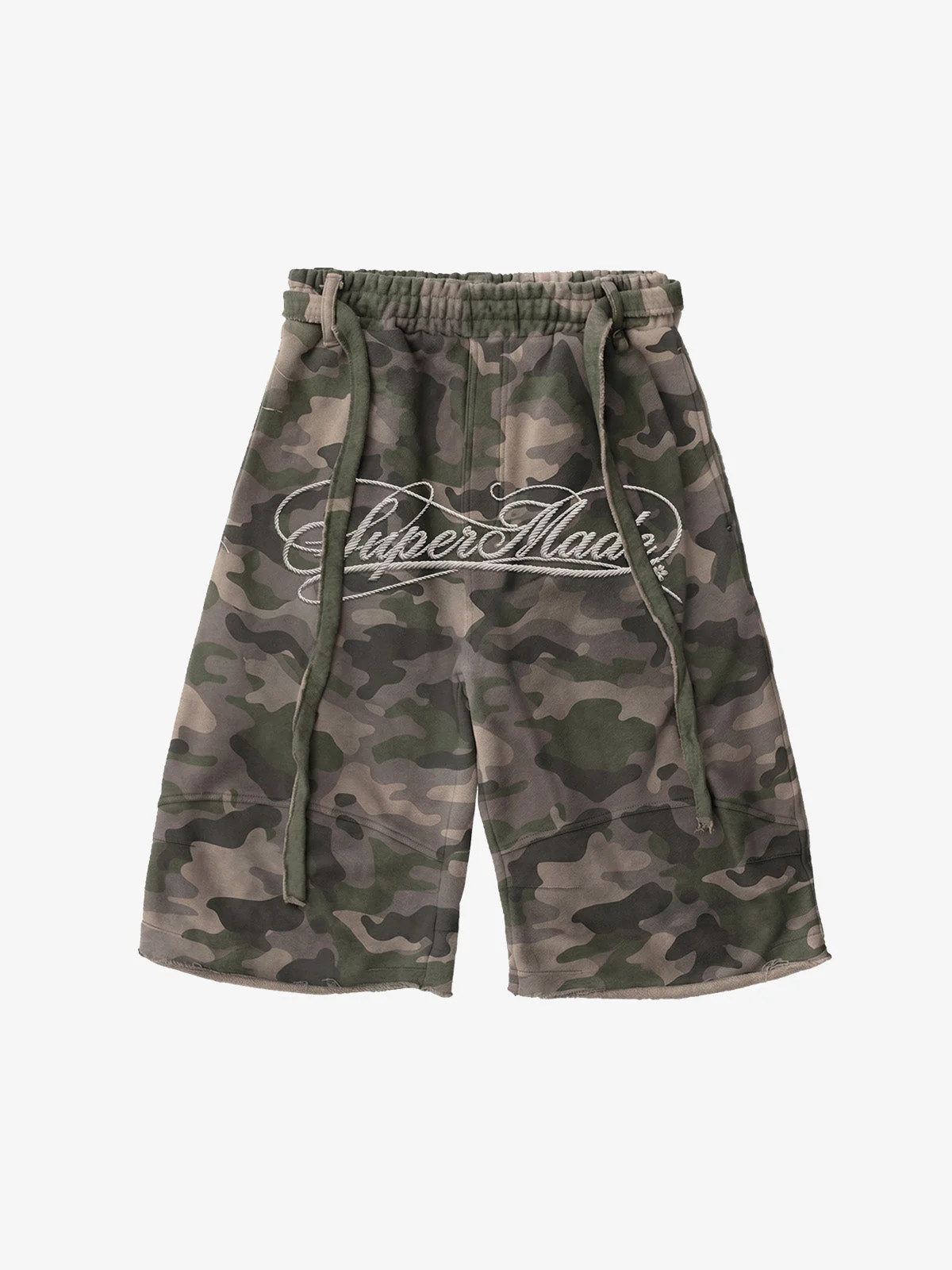 Vintage Camouflage Sleeveless Zip-Up Hoodie Set - Image 9
