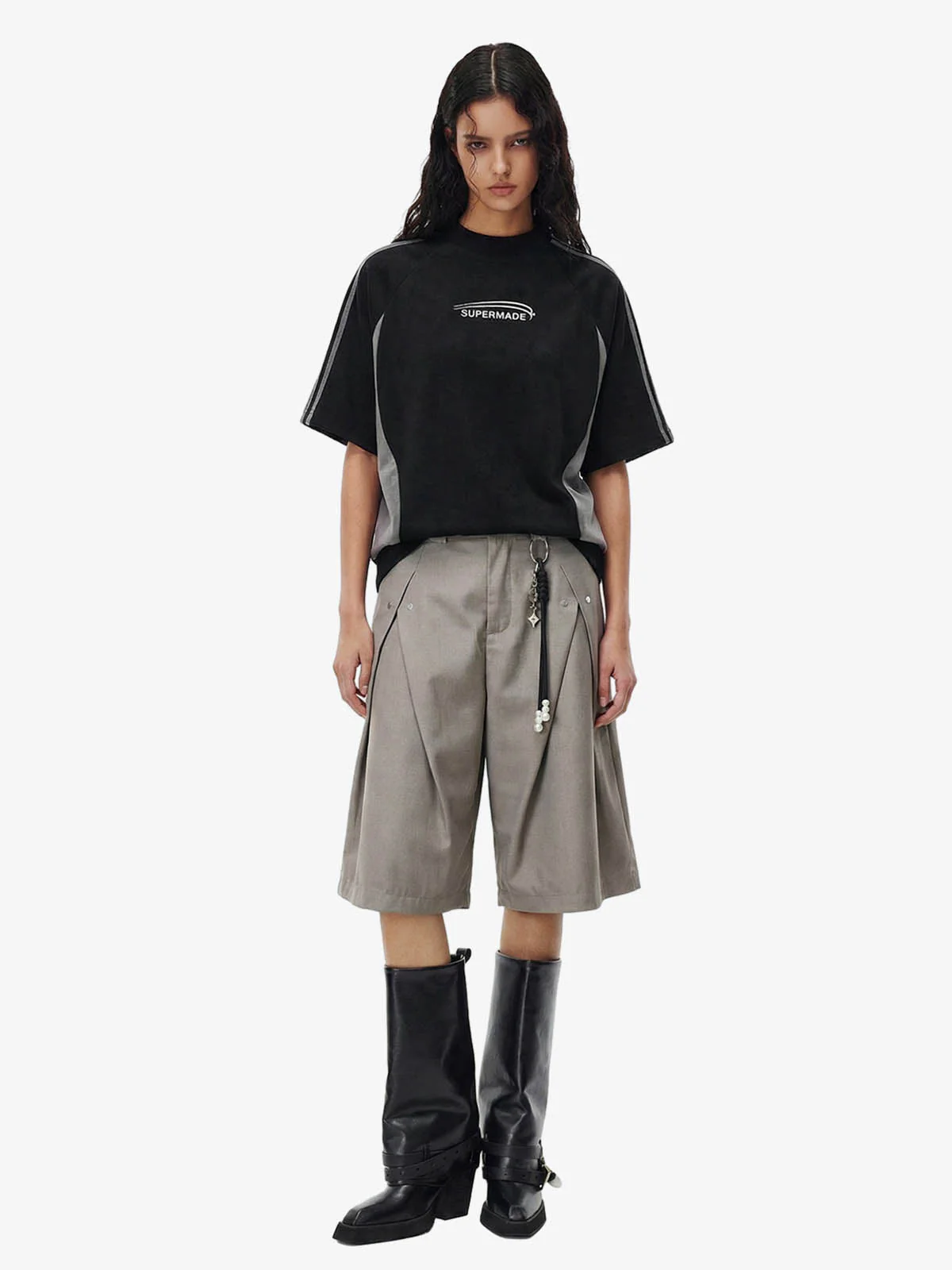 Vintage Deconstructed Pleated Shorts - 2580 - Image 4