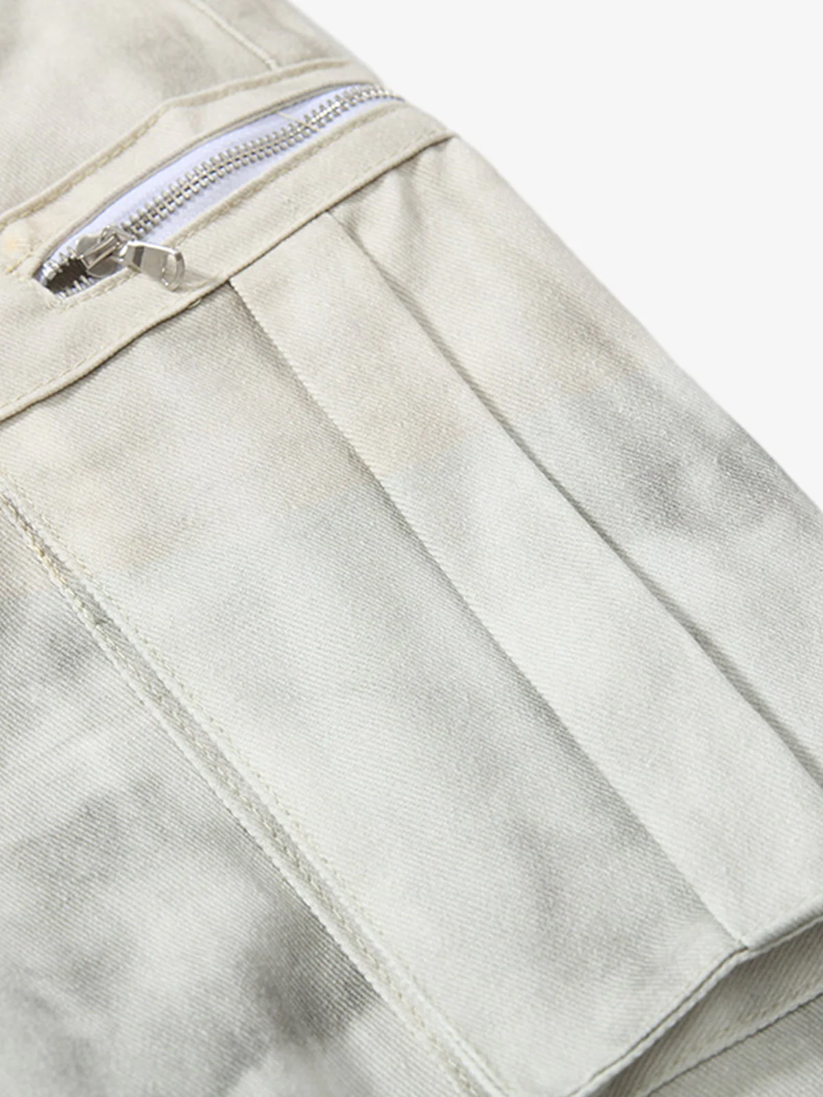 Vintage Dirty-Dyed Washed Wide-Leg Cargo Pants - 2559 - Image 12