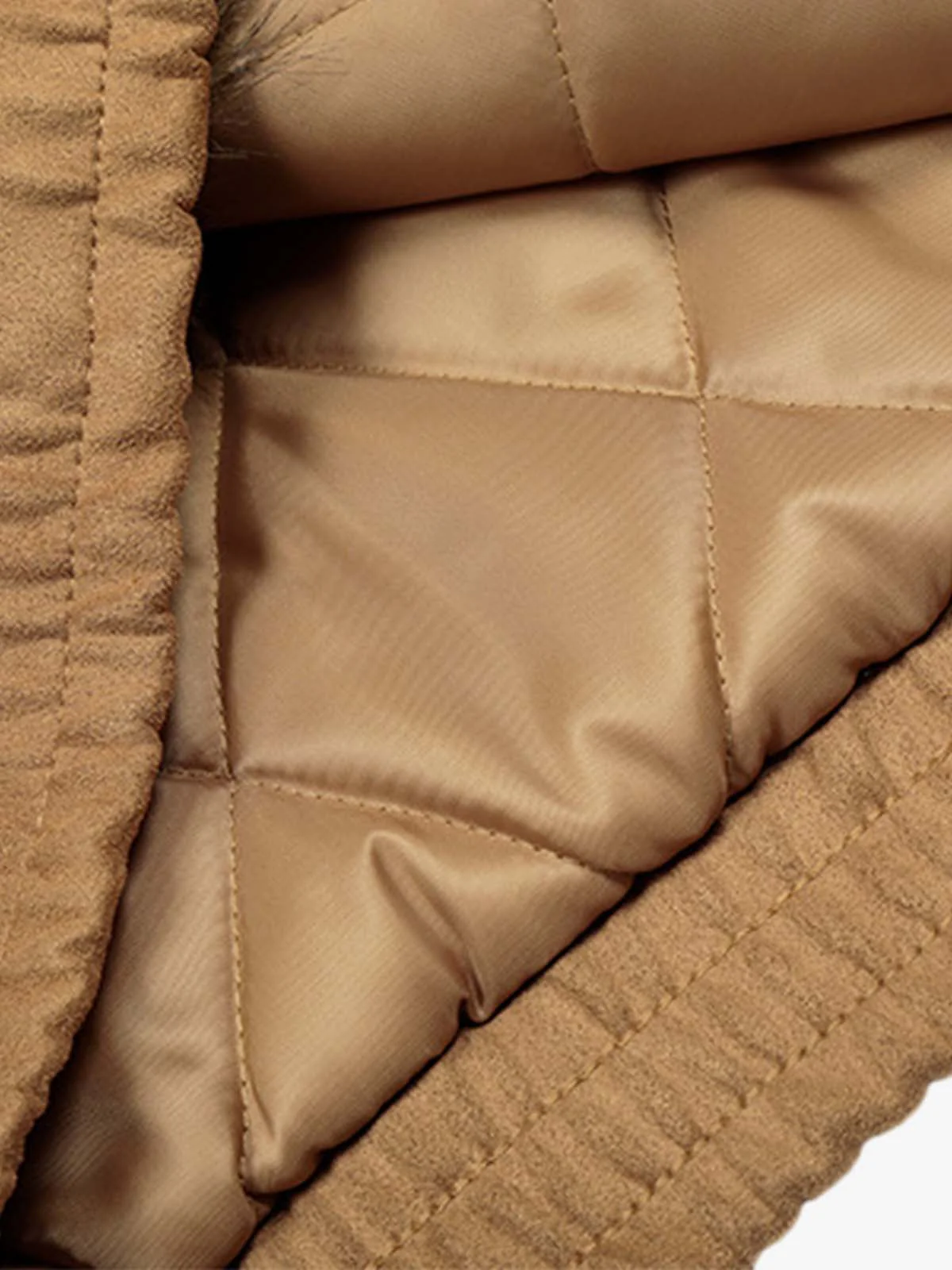 Vintage Distressed Deconstructed Faux Fur Collar Jacket - Image 11