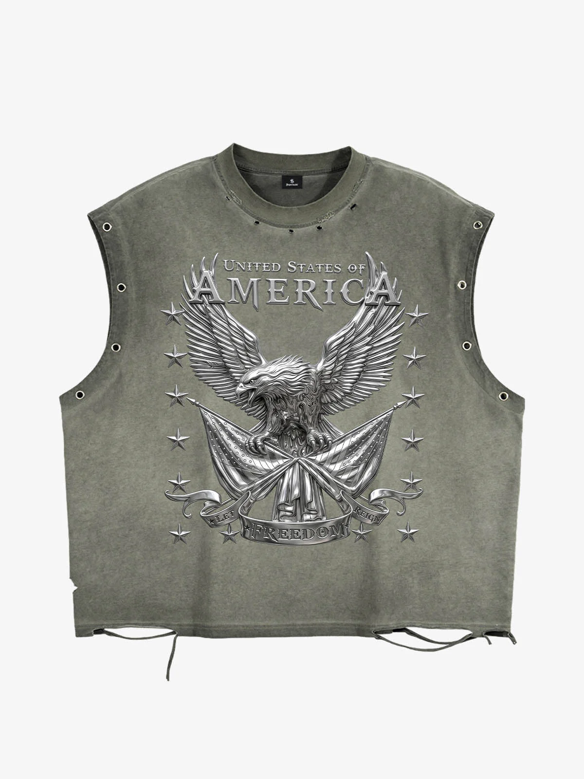 Vintage Freedom Eagle Sleeveless T-Shirt