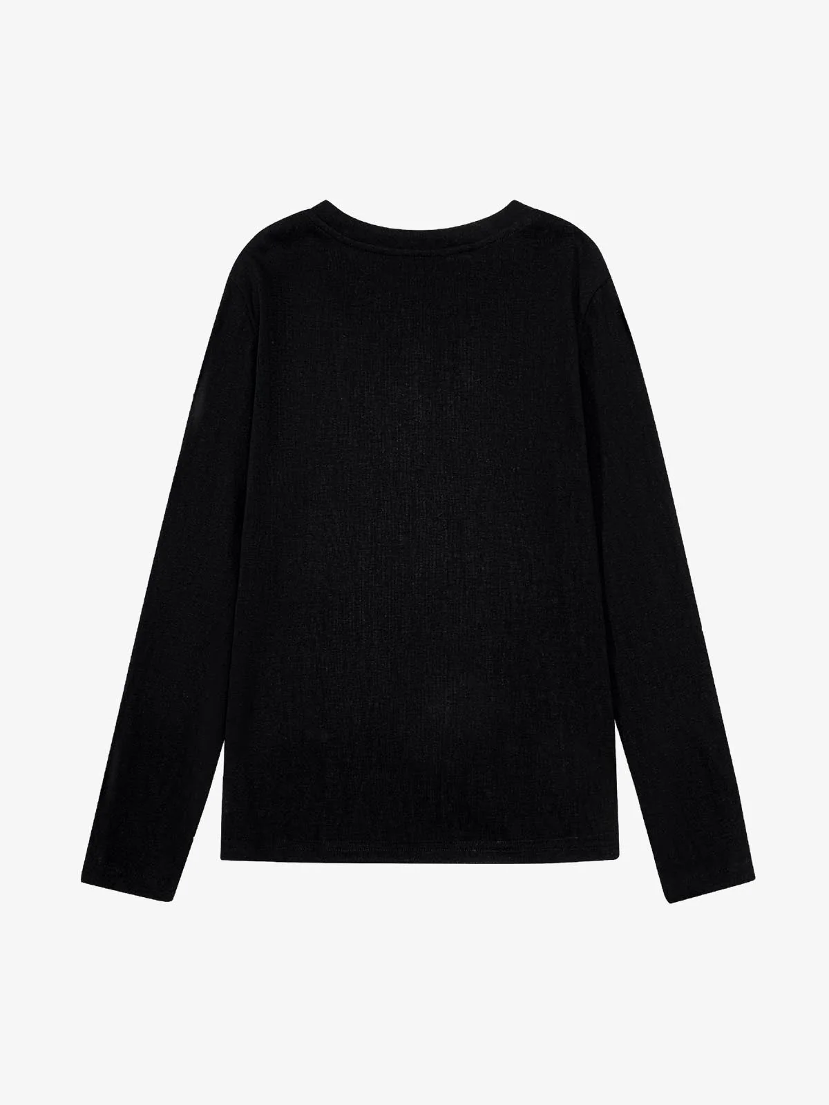 Vintage Grunge Text Print Henley Long Sleeve T-Shirt - Image 8