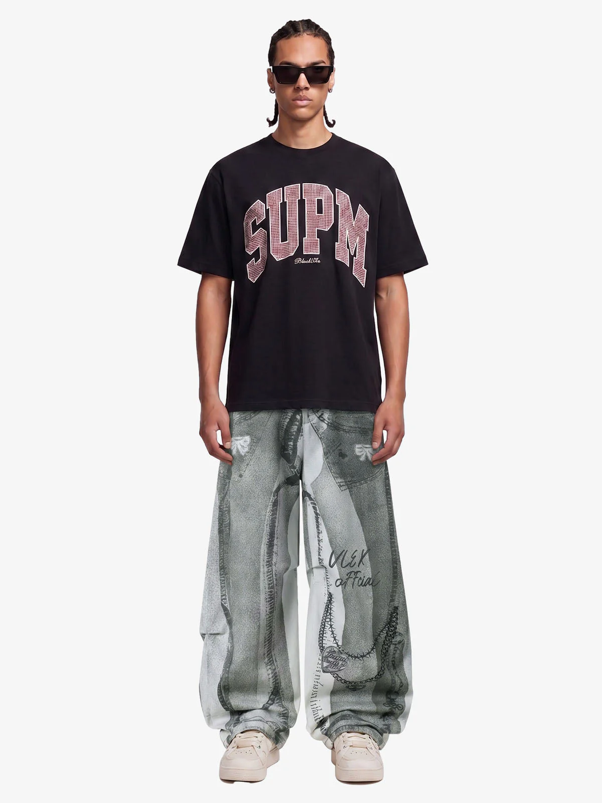 Vintage Illusion Graphic Ultra-Baggy Jeans - Image 3