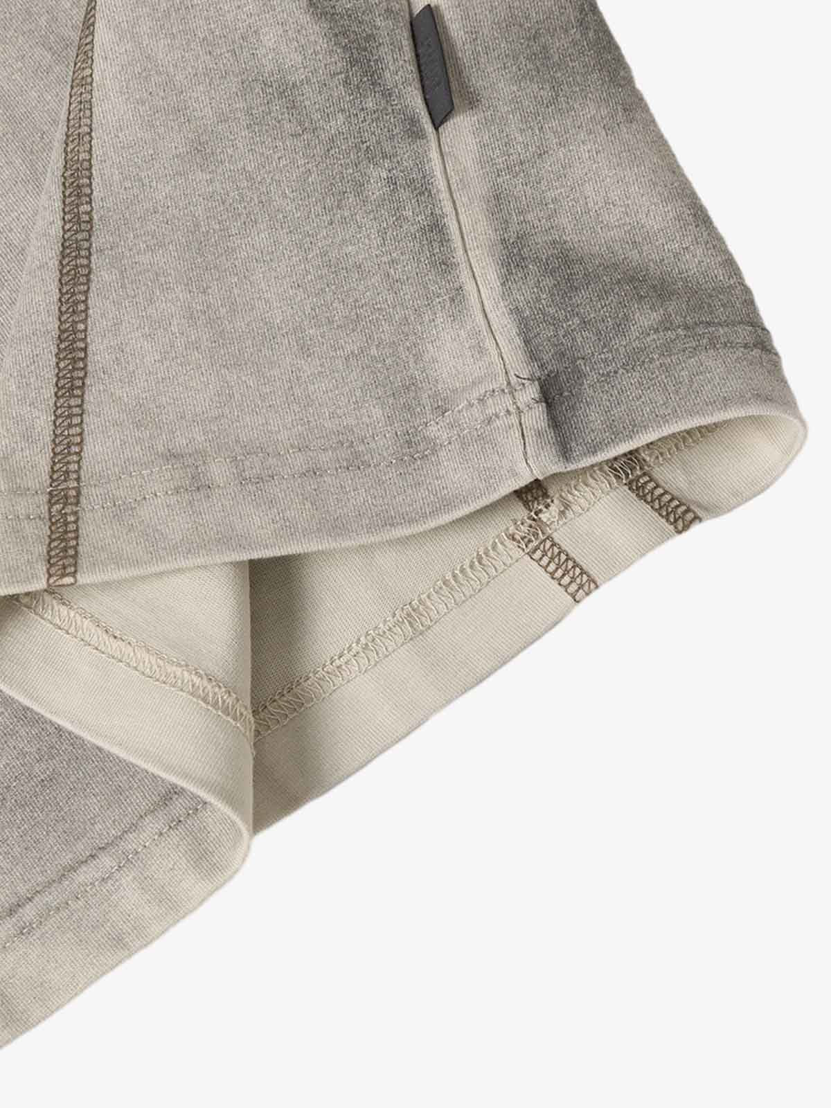 Vintage-Inspired Ombré Wash Henley Detail T-Shirt - Image 7