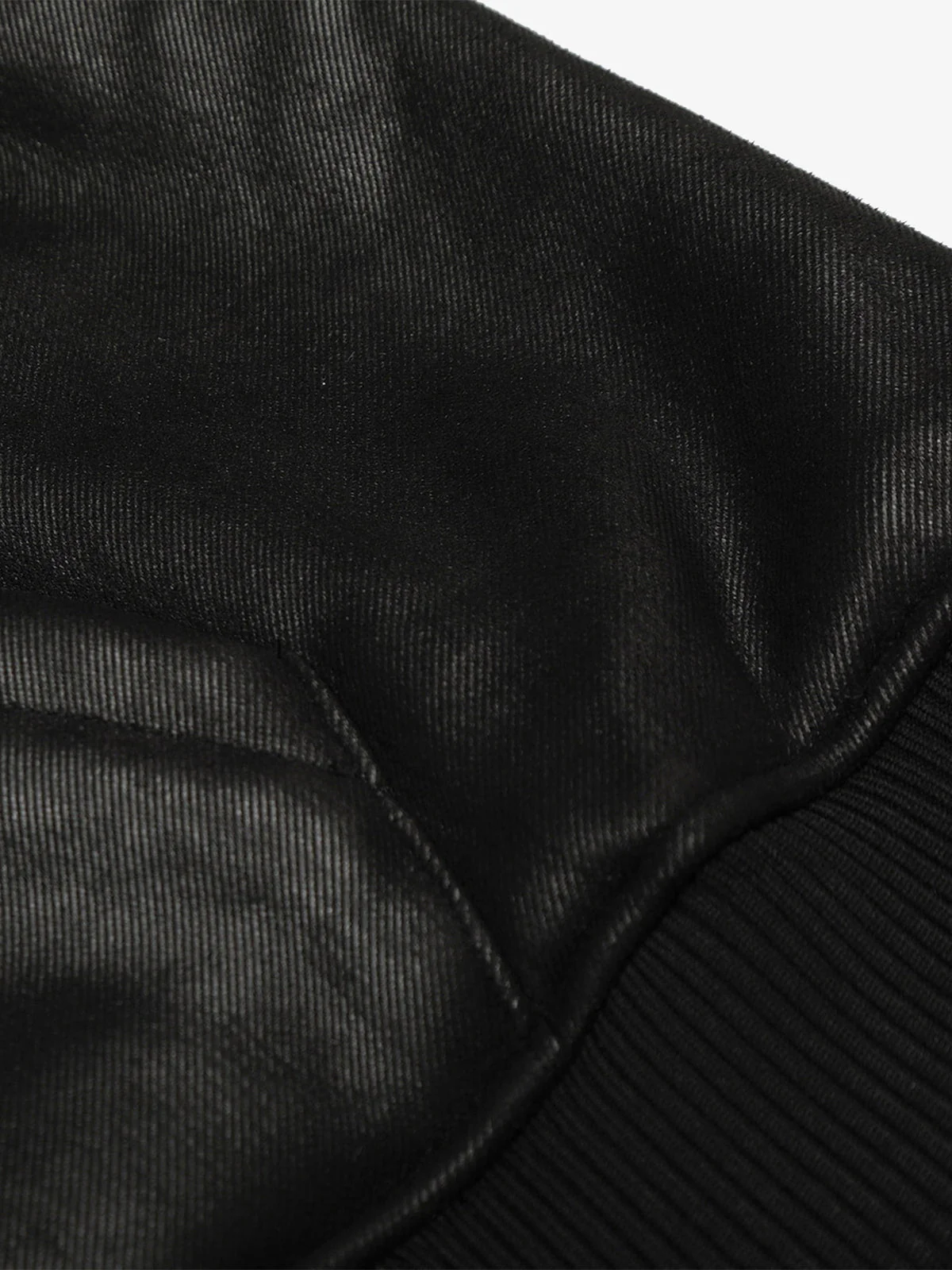 Vintage Leather Badge Fleece-lined Hooded Zip Bomber Jacket - 2547 - Image 9