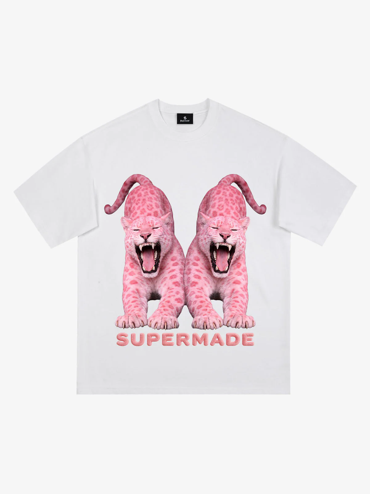 Vintage Pink Leopard Graphic T-Shirt - Image 2