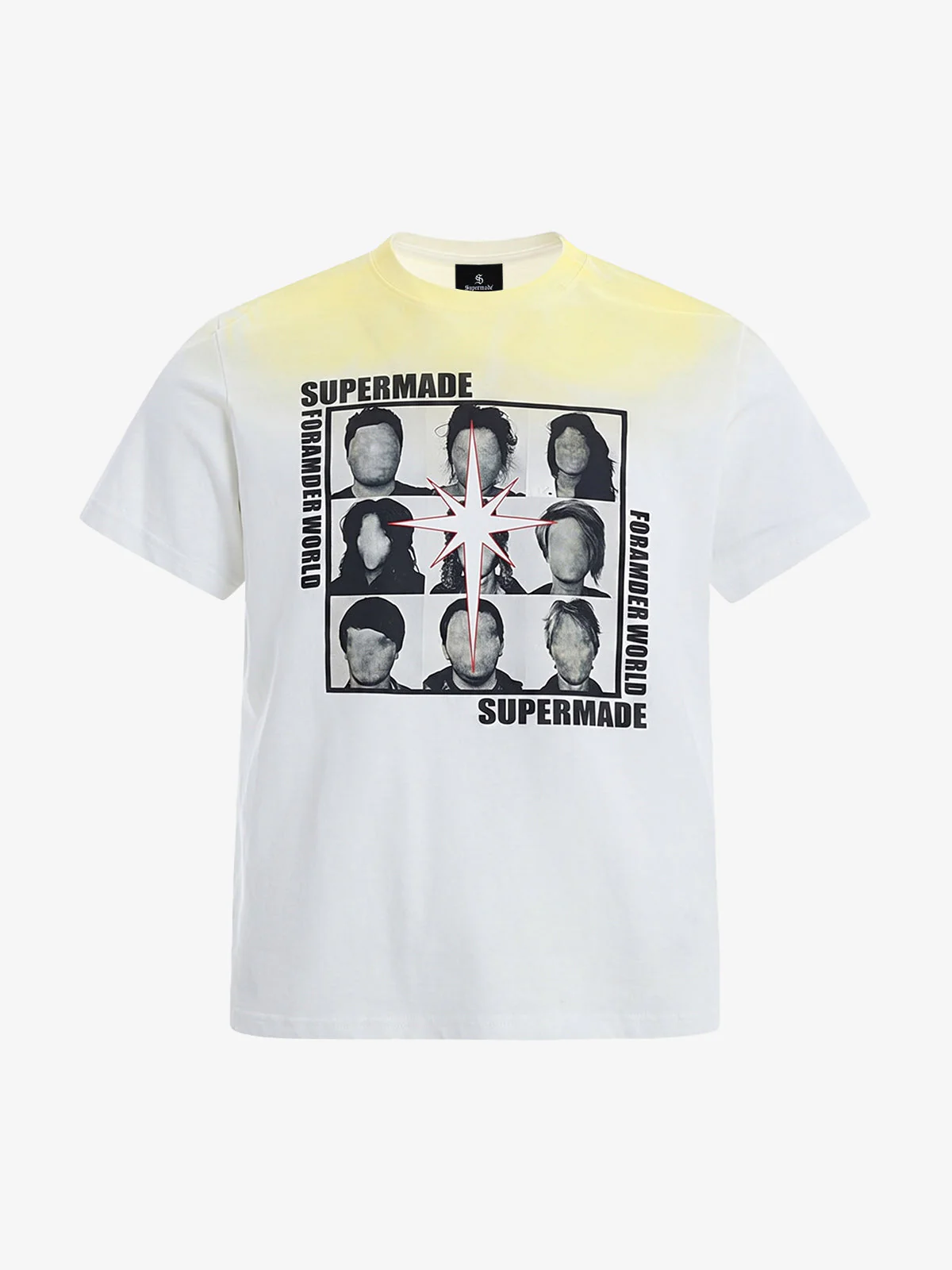 Vintage Portrait Collage Graphic T-Shirt - Image 2