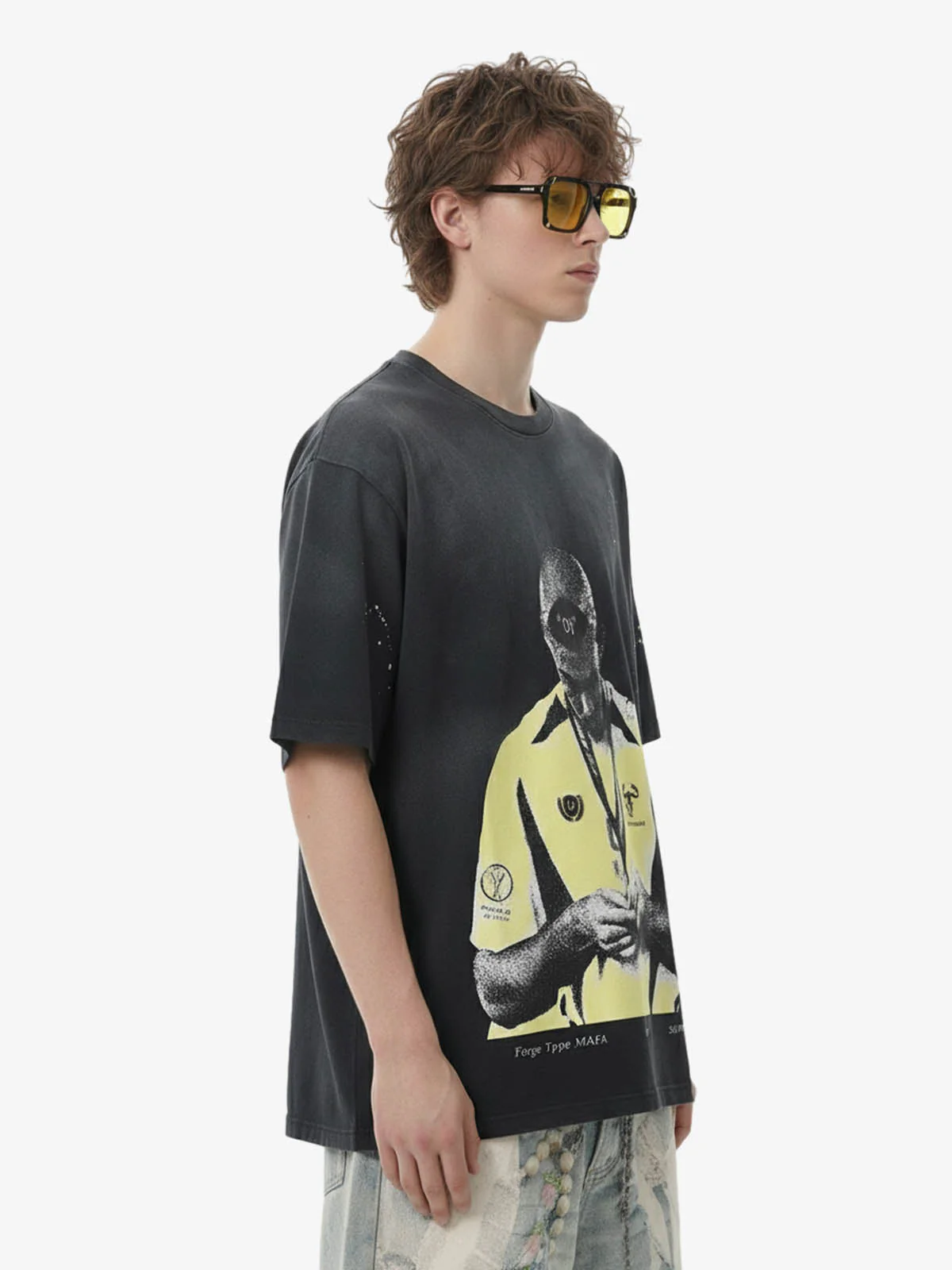 Vintage Soccer Figure Graphic T-Shirt - Image 3