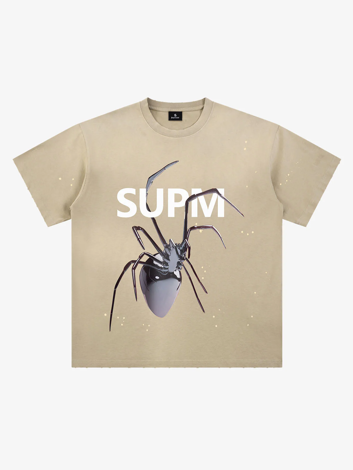 Vintage Spider Graphic Washed T-Shirt - Image 2