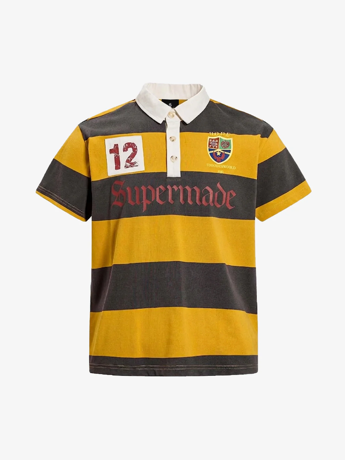 Vintage Striped Rugby Polo Shirt - Image 2