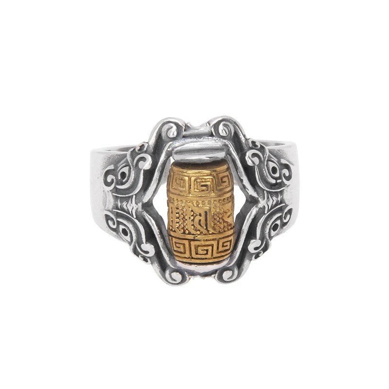 Vintage Totem Stone Ring - Image 2