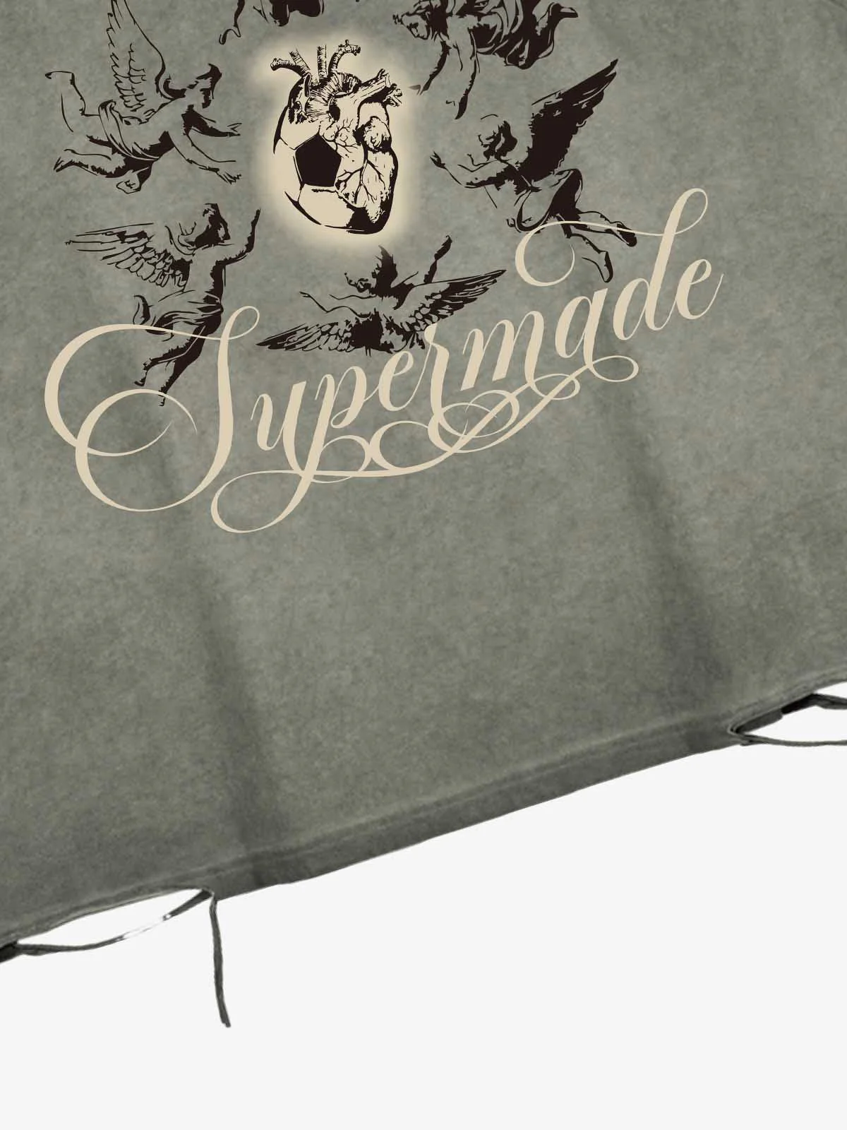 Vintage Washed Cherub Soccer Heart Graphic Sleeveless T-Shirt - Image 6