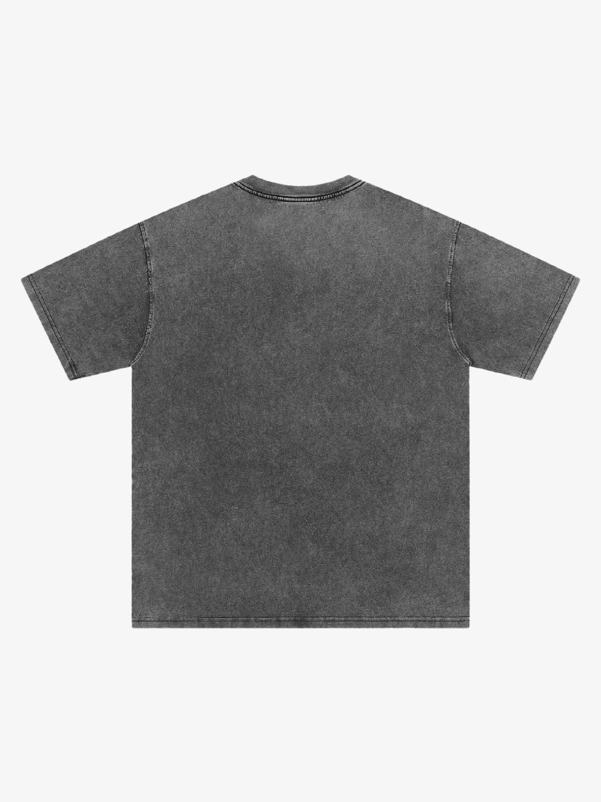Vintage Washed Distorted Graphic T-Shirt - Image 4