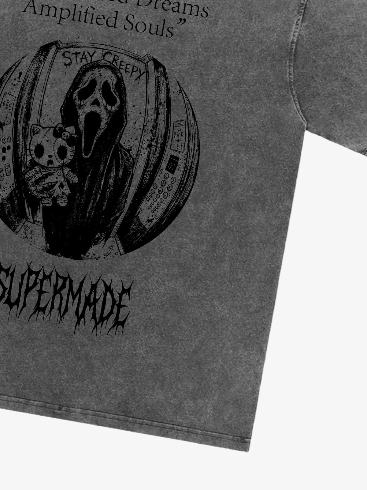 Vintage Washed Distorted Graphic T-Shirt - Image 8
