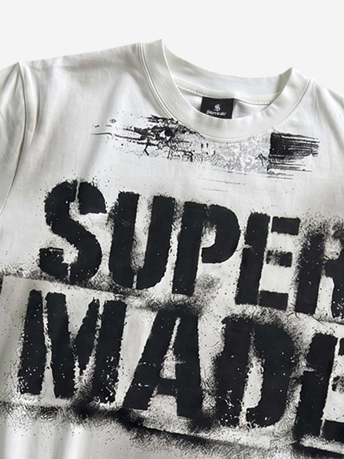 Vintage Washed Logo Print T-Shirt - Image 5