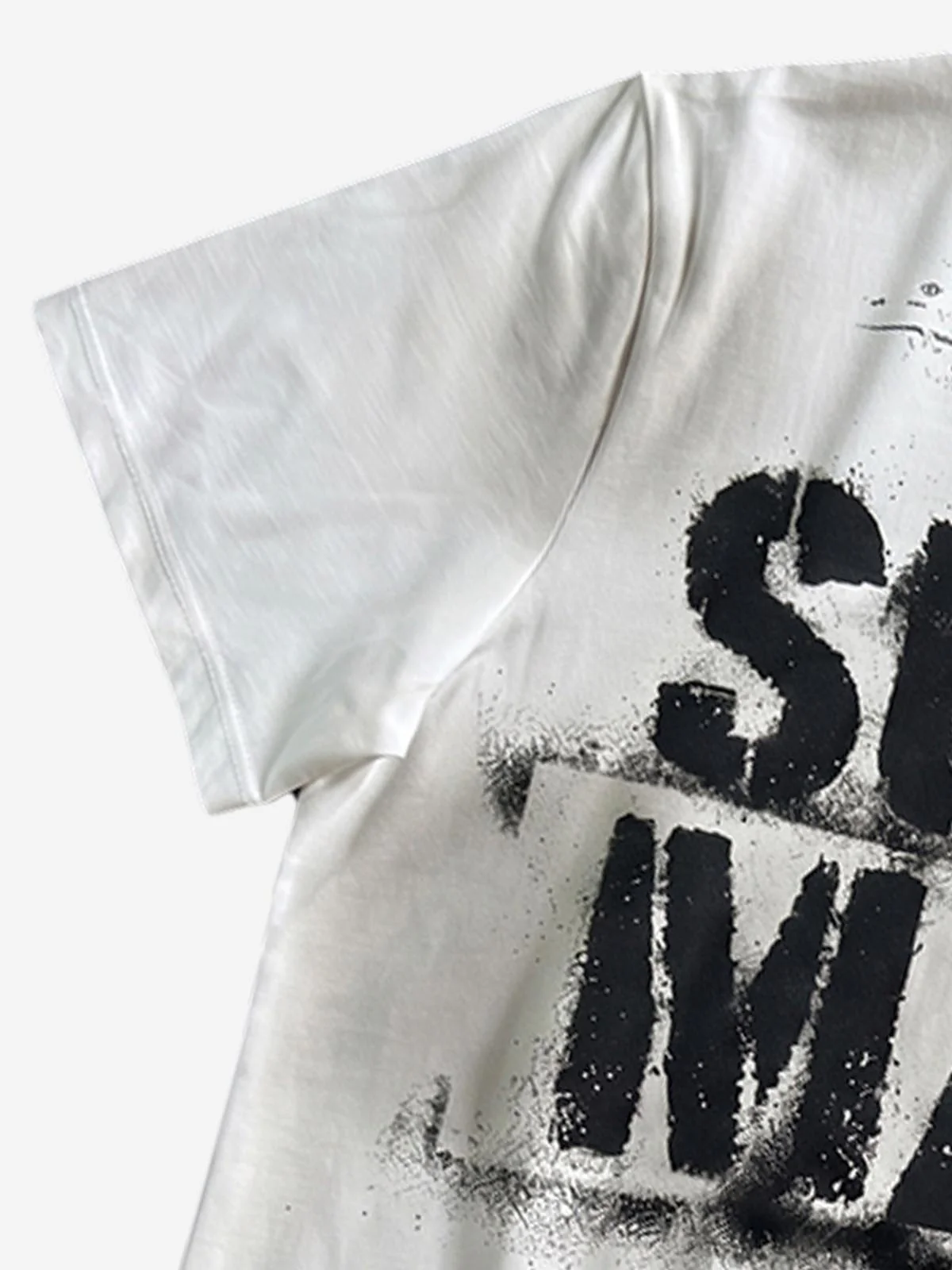 Vintage Washed Logo Print T-Shirt - Image 7
