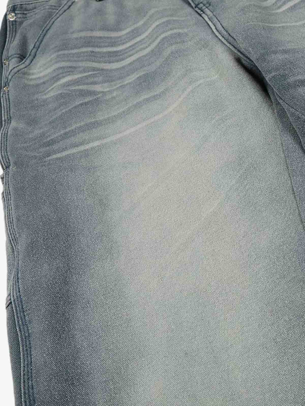 Vintage Washed Ruched Detail Utility Jeans - Image 7
