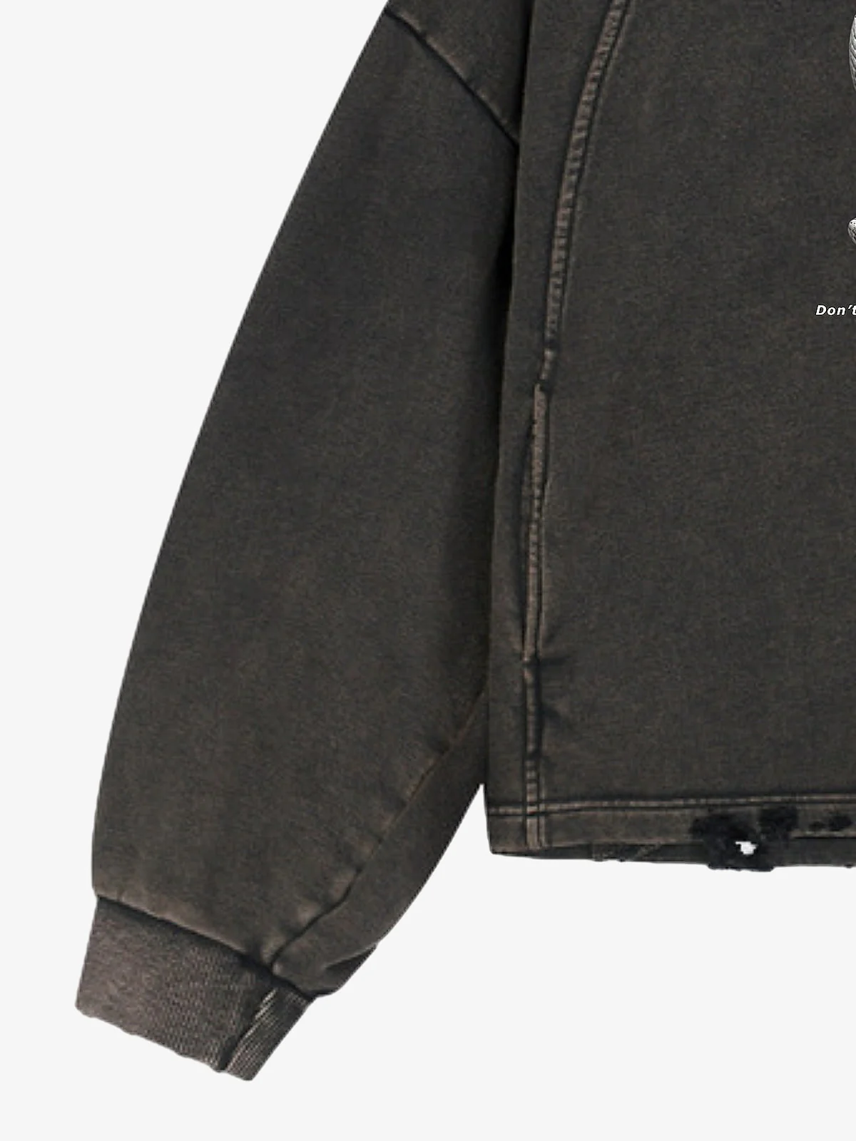 Vintage Washed Snake Appliqué Pullover Hoodie - Image 8