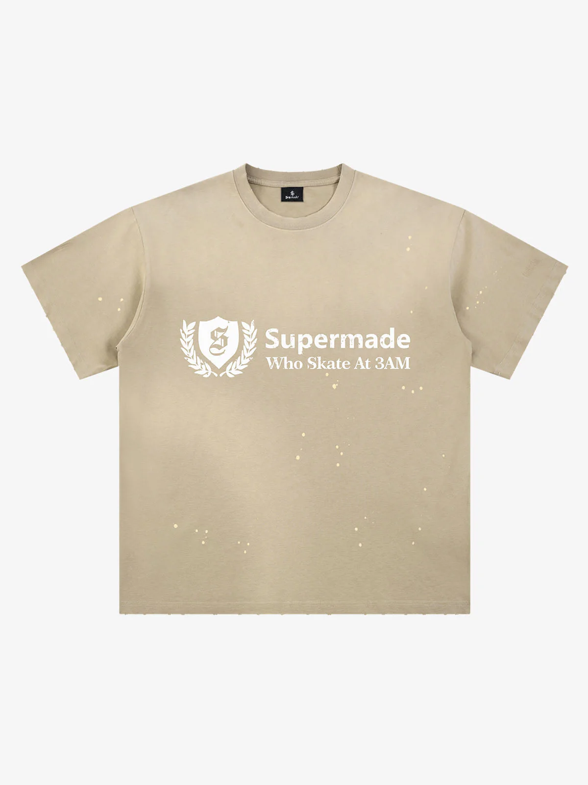 Vintage Washed Supermade Crest Logo T-Shirt