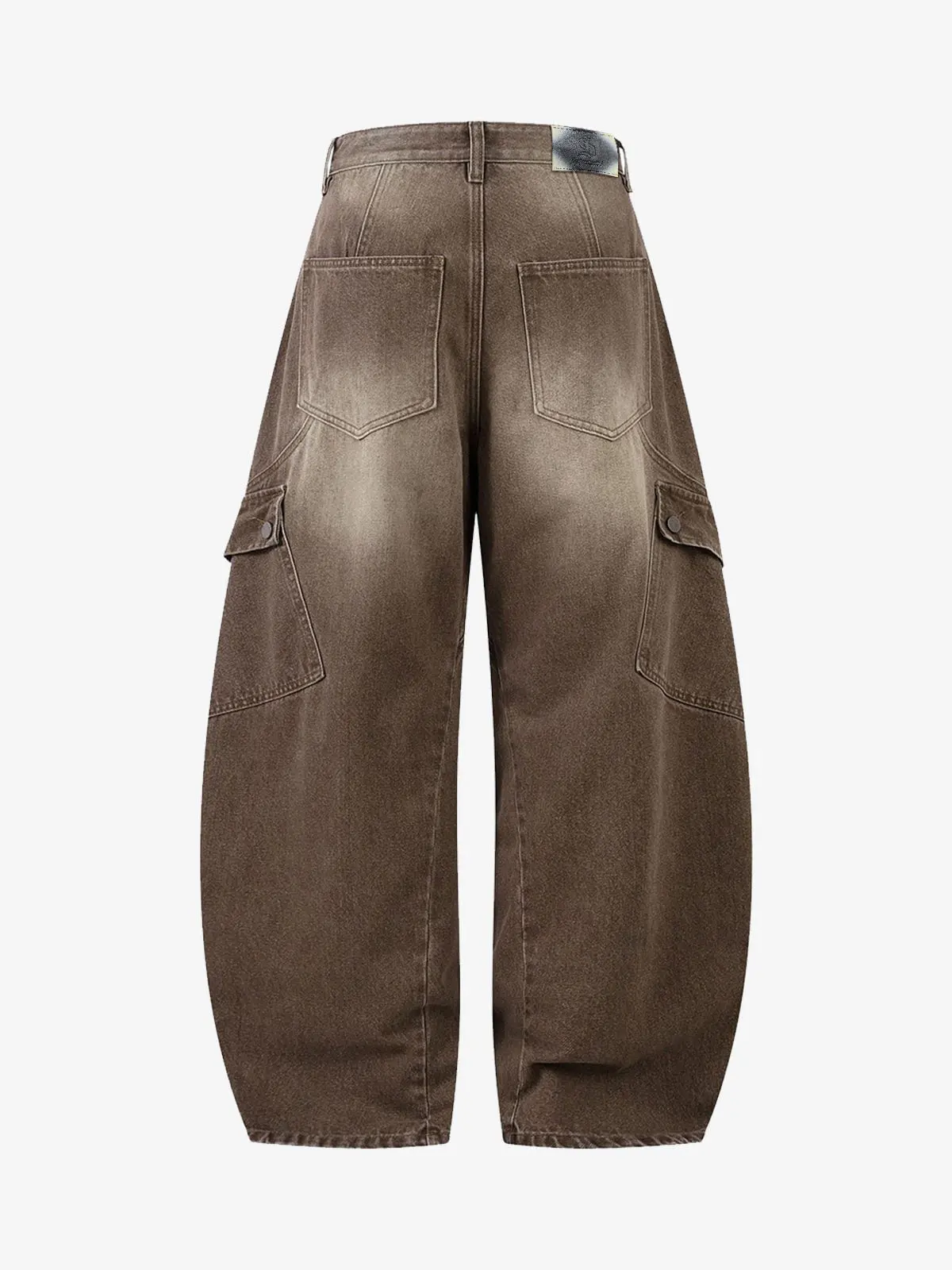 Vintage Washed Workwear Barrel Jeans - 2593 - Image 7