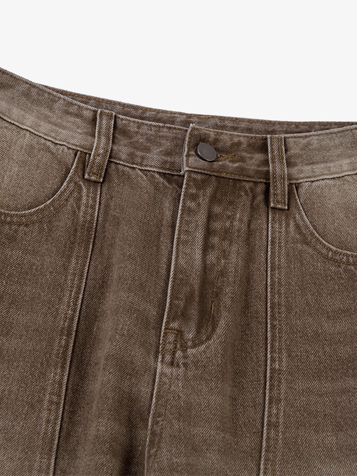Vintage Washed Workwear Barrel Jeans - 2593 - Image 9