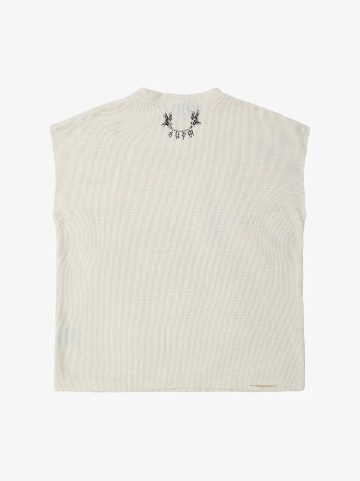 Waffle Thorn Print Sleeveless T-Shirt - Image 13