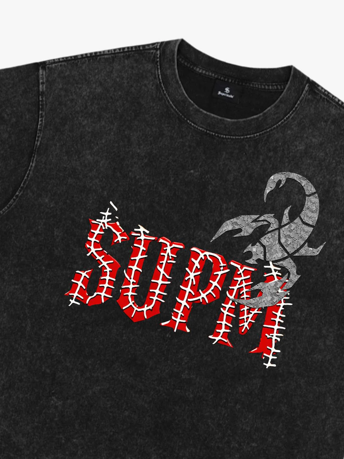 Washed Scorpion Graphic T-Shirt - Image 5