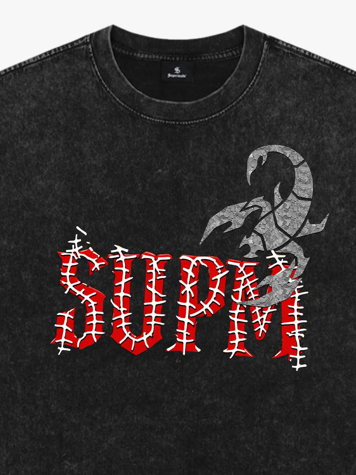 Washed Scorpion Graphic T-Shirt - Image 6
