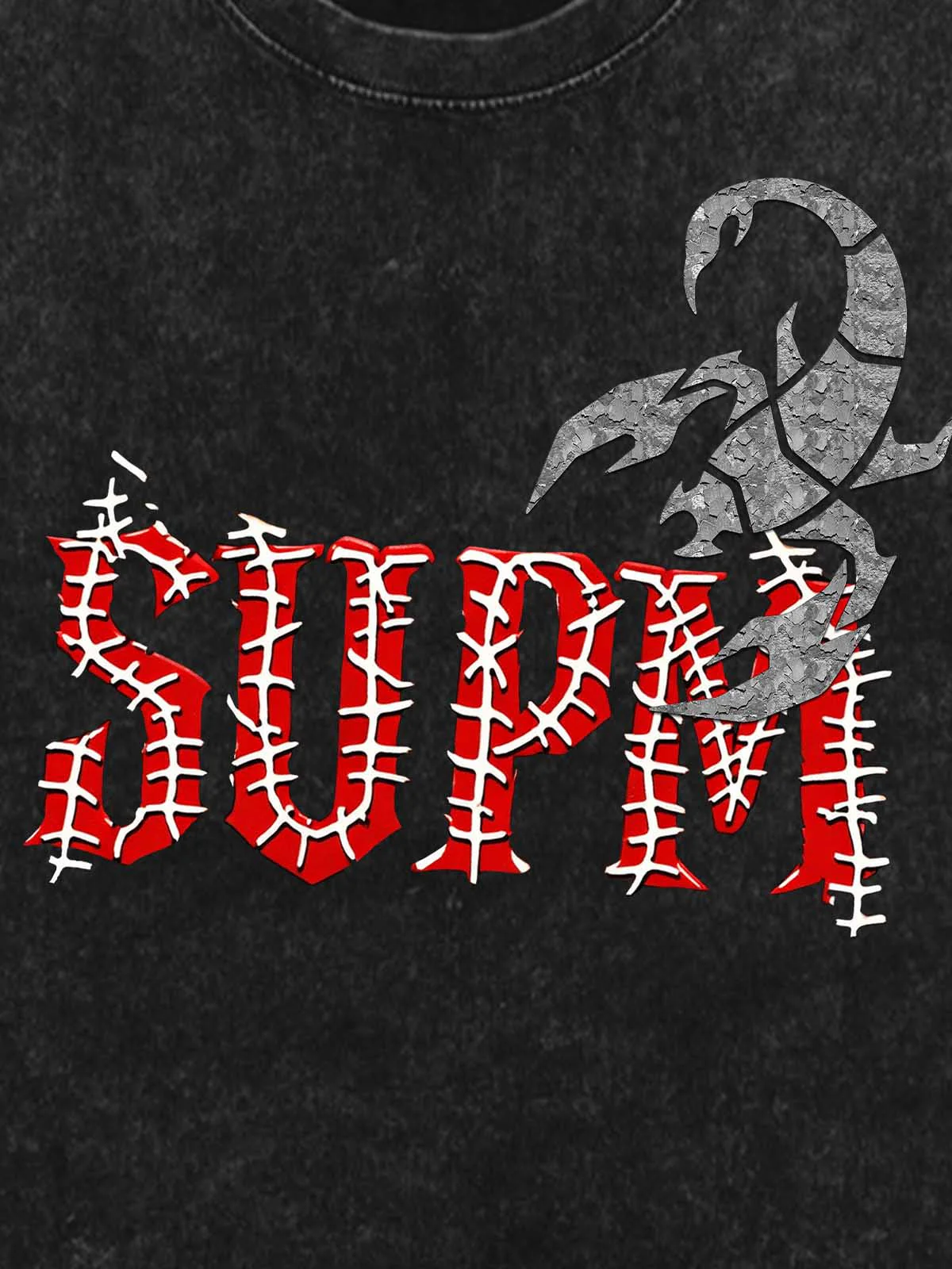 Washed Scorpion Graphic T-Shirt - Image 7