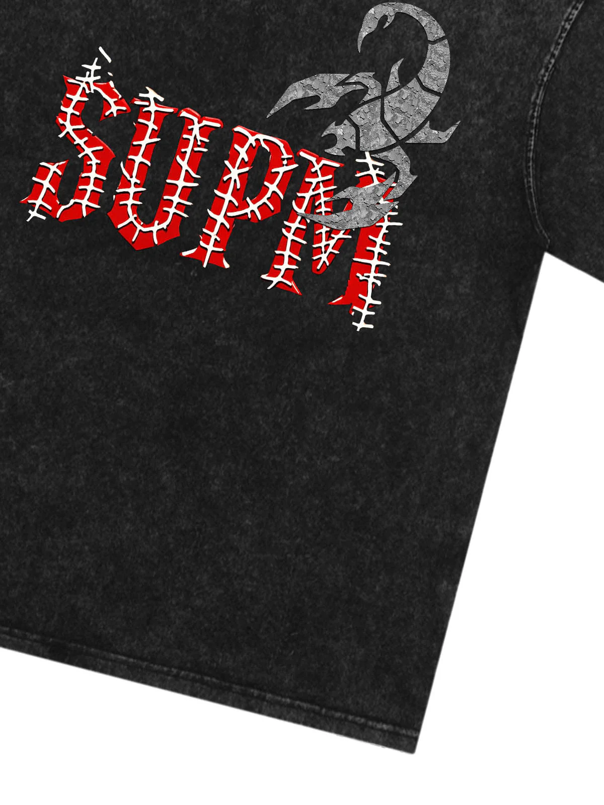 Washed Scorpion Graphic T-Shirt - Image 8