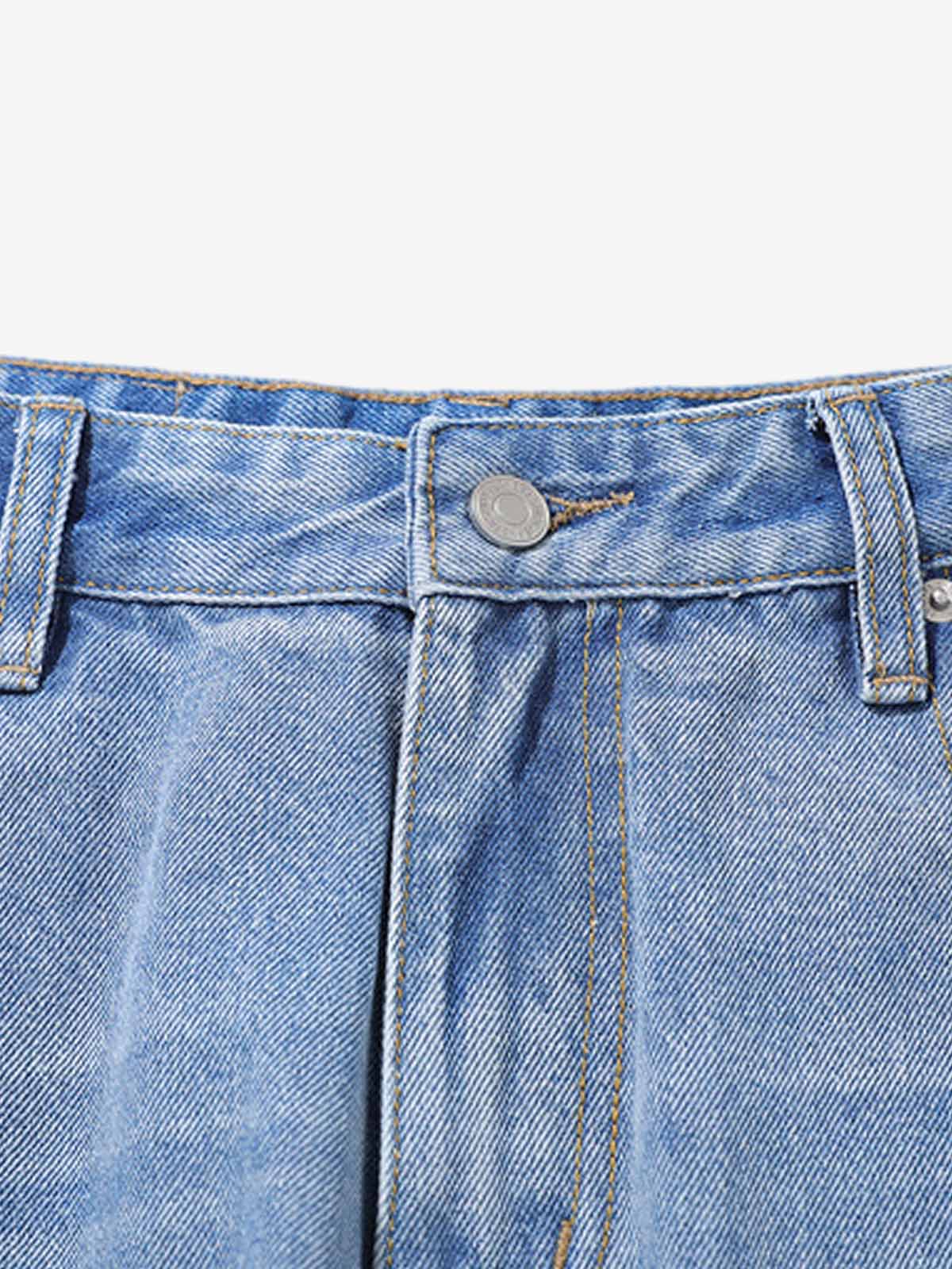 Washed Side Stripe Machete Jeans - Image 6