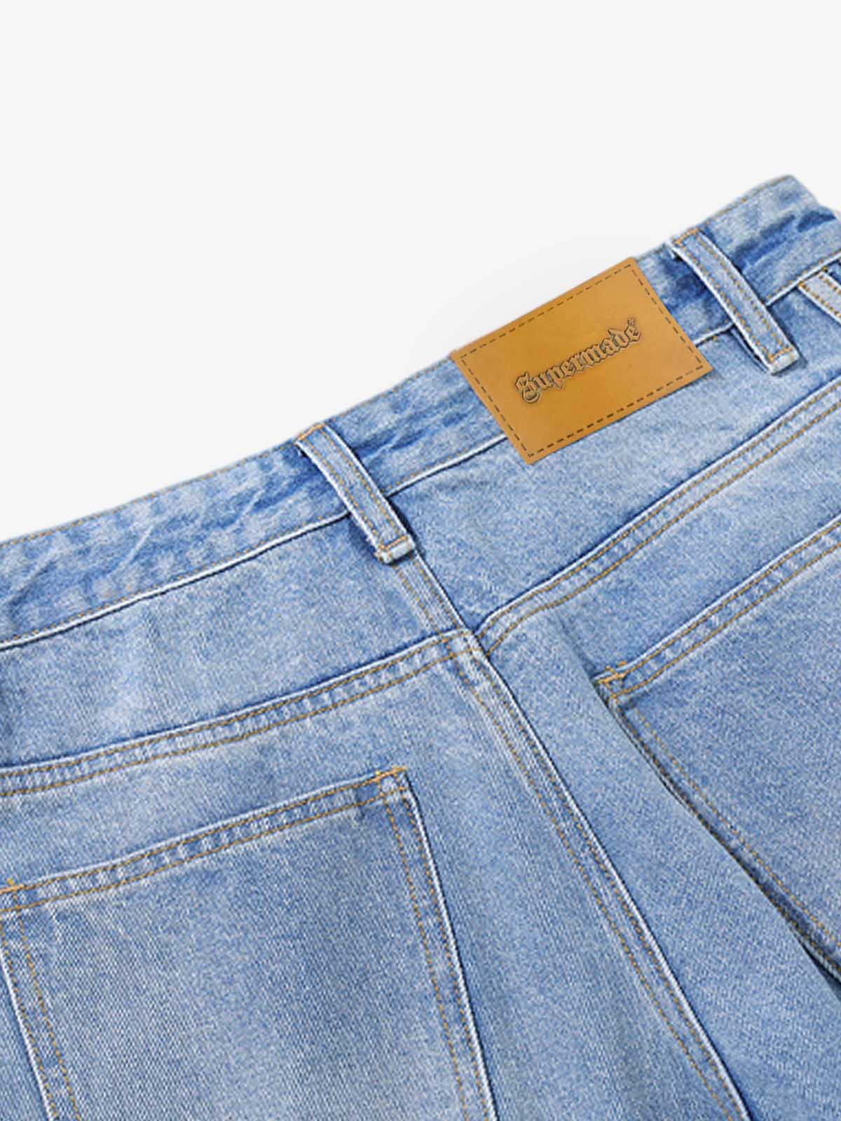 Washed Side Stripe Machete Jeans - Image 8
