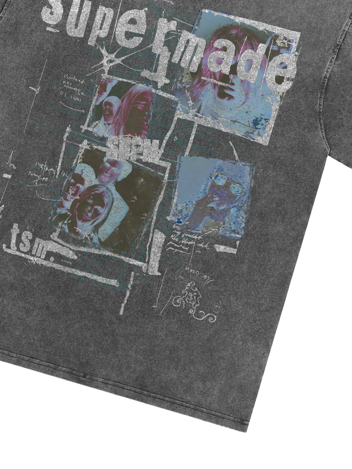 Washed Vintage Collage Graphic T-Shirt - Image 10