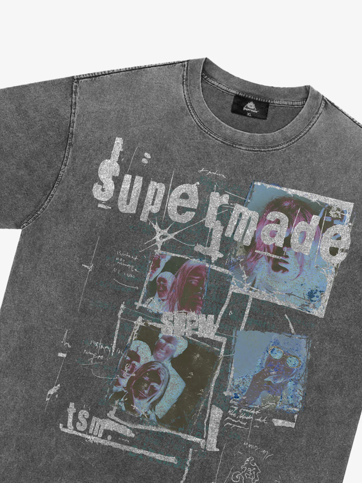 Washed Vintage Collage Graphic T-Shirt - Image 11