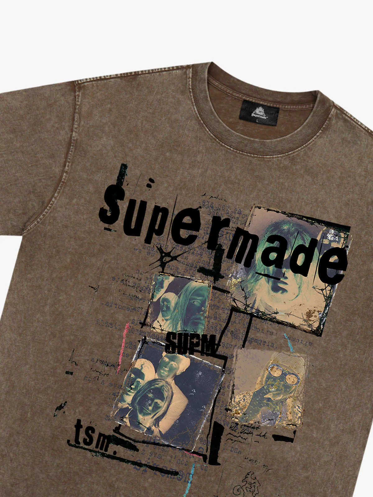 Washed Vintage Collage Graphic T-Shirt - Image 15